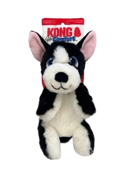 Kong Comfort Pups Boss Köpek Şeklinde Peluş Köpek Oyuncağı S
