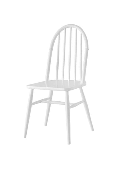 Rustica Classic Ahşap Yemek Sandalyesi Beyaz
