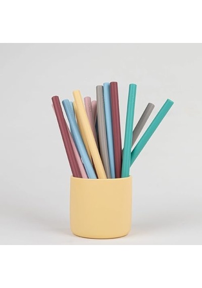 Hüp Silikon Pipet 3 Lü & Tem.fırçası - Mineral Blue