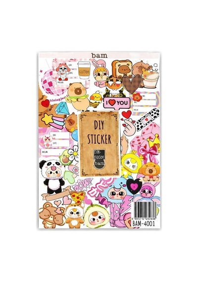 Cute Baby My Dıy Sticker Book 24 17 Cm 16 Sayfa Özel Tasarım Rengarenk Sticker Kitabı 1