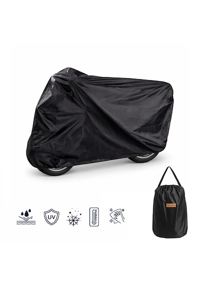 Microcase Universal Su Geçirmez Motosiklet Scooter Brandası Örtüsü Lastikli Taşıma Çantalı 185x70x100 Cm Al5493