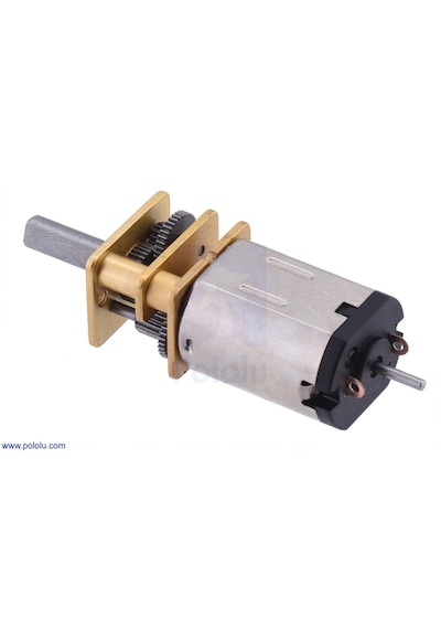 Pololu 650rpm 12v Mikro Metal Redüktörlü Dc Motor Hpcb Yükse Güçlü Karbon Fırçalı - Dual Şaft Pl-3050