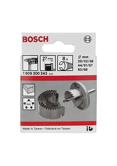 Accessories 8 Parçalı Testere Çelengi Seti Ahşap, Plastik, Ø 25-68 Mm, Matkap Aksesuarı