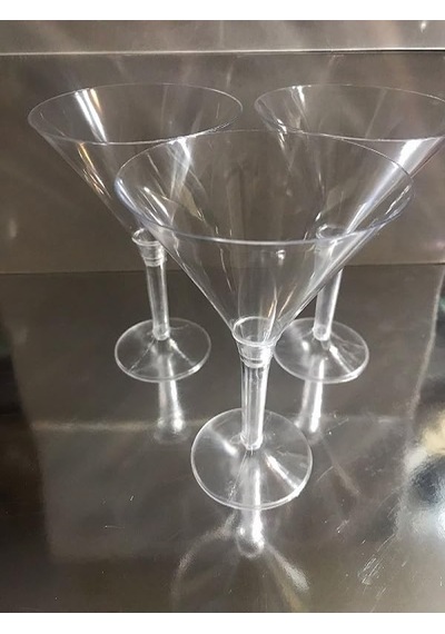 Kristal Mika Şeffaf Ayaklı Kokteyl Ve Martini Bardağı 6 Lı Diğer