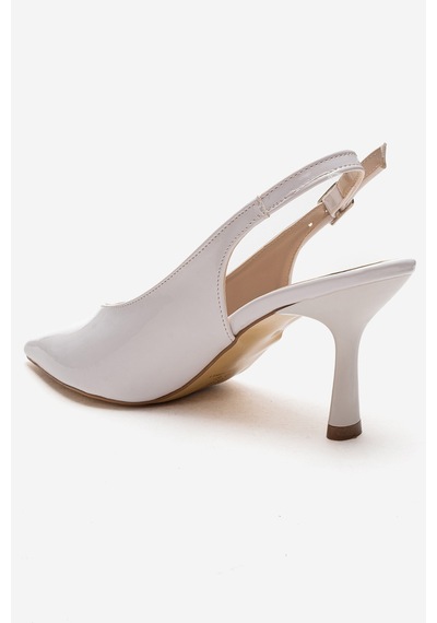 Esatsani Beyaz Rugan Arka Açık 9 Cm İnce Topuklu Özel Günler Davet Stiletto Kadın Ayakkabı Beyaz Rugan Esatsani Beyaz Rugan Arka Açık 9 Cm İnce Topuklu Özel Günler Davet Stiletto Kadın Ayakkabı Beyaz Rugan