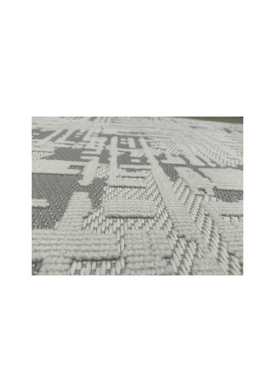 Denf Home İskandinav Sisal Loop Yumuşak Doku Özel Kesim Modern Salon Koridor Oturma Mutfak Halısı Kilim Yolluk Gri - Krem
