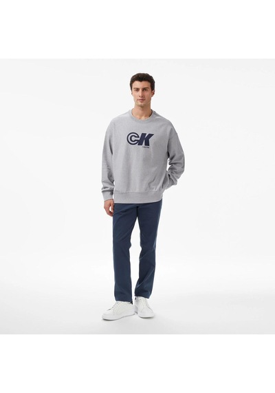 Calvin Klein Premıum Terry Ck Sport Graphıc C Gri Erkek Sweatshirt