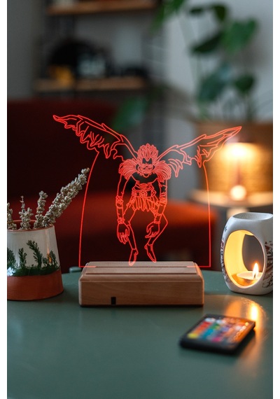 Death Note Ryuk 16 Renk Kumandalı 3d Gece Lambası