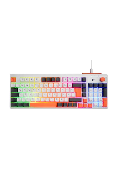 Acer Emachines, Eak860, Beyaz, Usb Kablolu, Rainbow Backlight, Membran Renkli Tuşlar, Türkçe Q, 100
