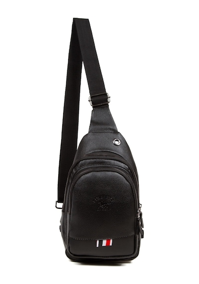 Newish Polo Kadın Deri Kulaklık Çıkışlı Bodybag Göğüs Ve Omuz Çantası New130 - Siyah