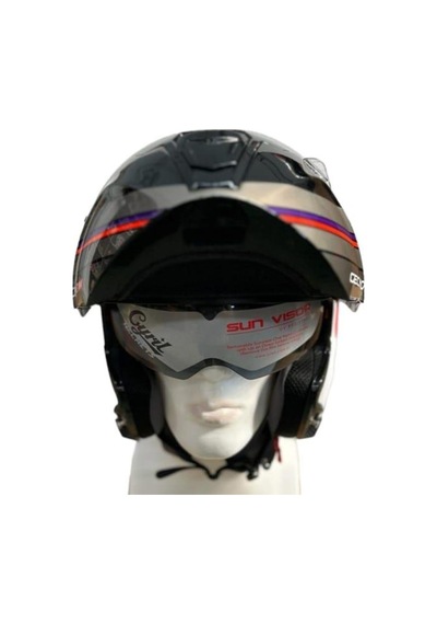 Cyrıl Kask Fu403sv Gecko Sv Epıc B7 Gloss Pearl Mavi L