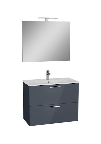 VitrA VitrA Mia 80 Cm Antrasit Çekmeceli Banyo Dolabı Takımı 75100 Antrasit