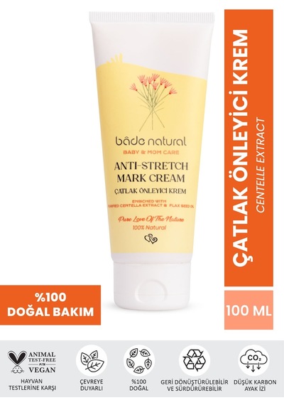 Bade Natural Çatlak Önleyici Vücut Kremi 100 ML