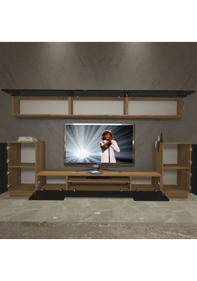 Decoraktiv Trendstyle 9s Mdf Tv Ünitesi Tv Sehpası Pera - Siyah
