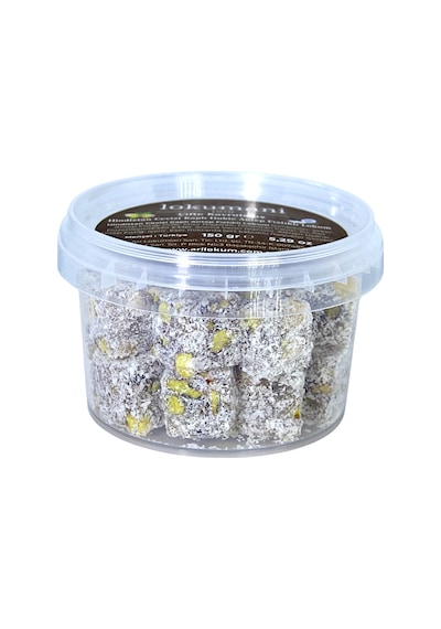 Hindistan Cevizi Kaplı Çifte Kavrulmuş Duble Antep Fıstıklı Lokum 150 Gr