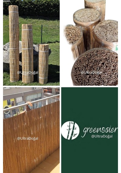 Greenosier 1mx2m Hasır Kamış Çit