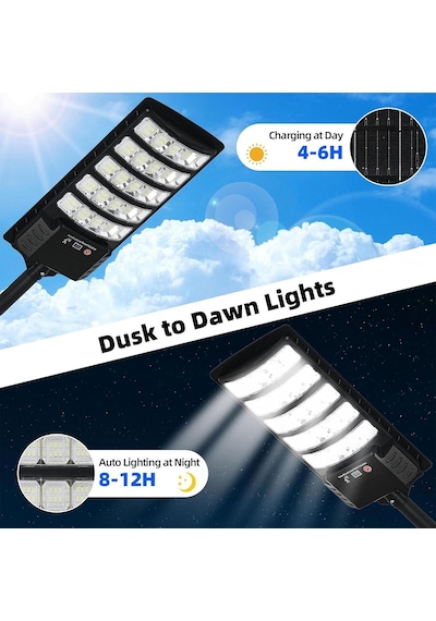 Solar Zemin Lambası Dış Mekan Projektör Led Duvar Lambası Ip67 Su Geçirmez Güçlü Güneş Spot Uzaktan Kumandalı Duvar Lambası Ayarlanabilir Parlaklık Bahçe Avlu Sokak Garajı Beyaz Işık, 1 Adet