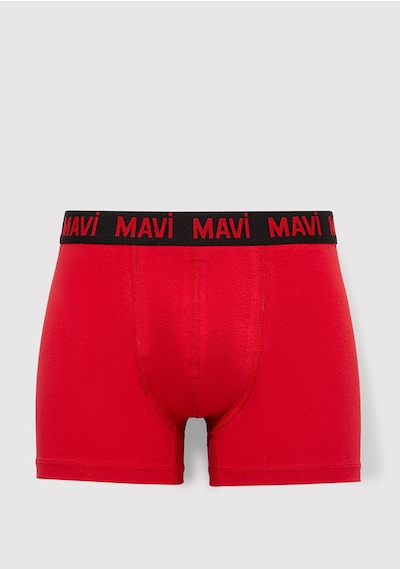 Mavi - Kırmızı Basic Boxer 0911077-27120 Kırmızı