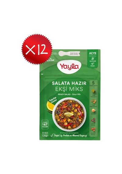 Yayla Salata Hazır Ekşi Miks 120 Gr X12