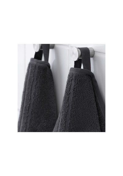 Ikea 4 Adet El Havlusu, Koyu Gri Renk 30x30 Cm Pamuk,4 Li El-kuru