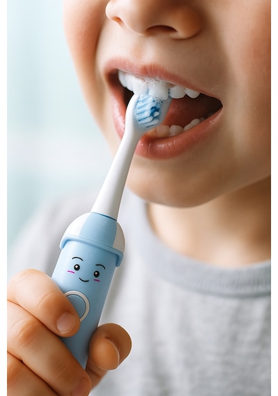 Mioji Oral B2 Kids Care Şarj Edilebilir Diş Fırçası Mavi + 3 Yedek Fırça Başlık ve Taşıma Çantası