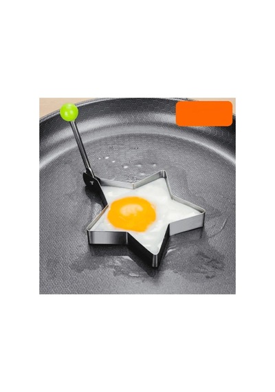 Magicool Metalik Yıldız Şeklinde Metal Omlet Yumurta Ve Krep Kalıpları Çok Renkli