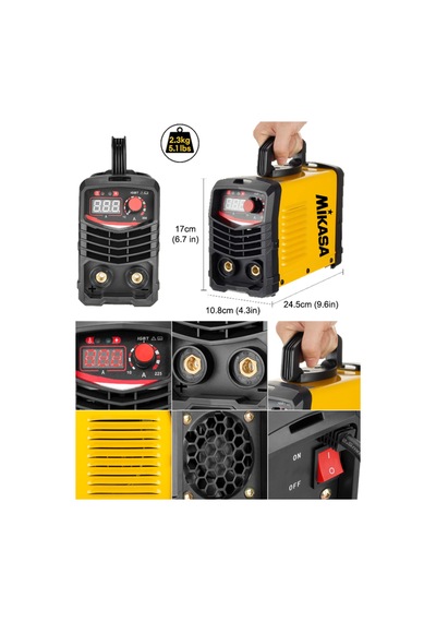 Mikasa Tools 201sx Çift Kartlı Hava Soğutmalı Invertec Compact Kaynak Makinesi