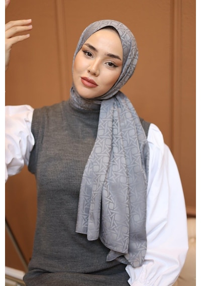 Silk Home Deluxe Şal - Gri - Gri