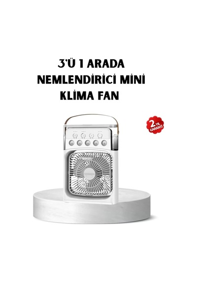 Home Usb Bağlantılı Taşınabilir Mini Klima Fan 500ml Su Hazneli Ve Sessiz Çalışma