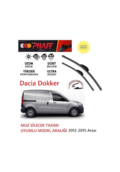 Dacia Dokker 2012-2015 Arası Ön Silgeç Silecek Takımı