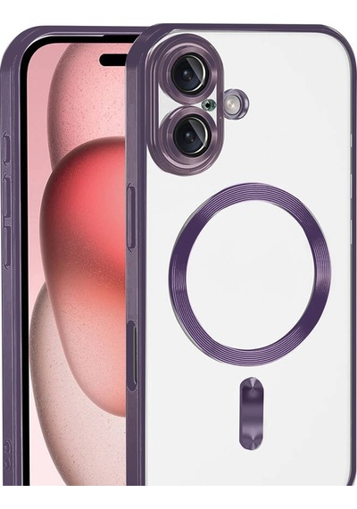 Sptmgldı Newface Apple Apple iPhone Uyumlu  17 Kross Magneticsafe Kapak - Mor