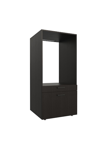 2 Çekmeceli Çamaşır Ve Kurutma Makinesi Dolabı, Banyo Dolabı Siyah