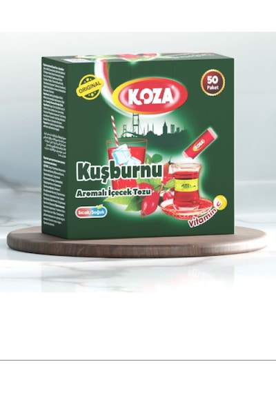 Koza Tek İçimlik Kuşburnu Aromalı Toz İçecek 50'li 100 G