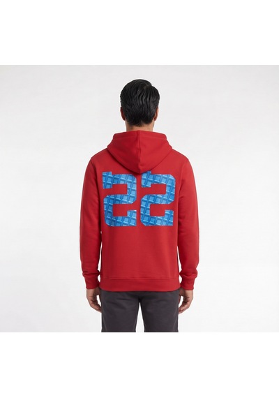 Blow Up Speed 22 Baskılı Kapüşonlu Kırmızı Erkek Sweatshirt 12484 Siyah