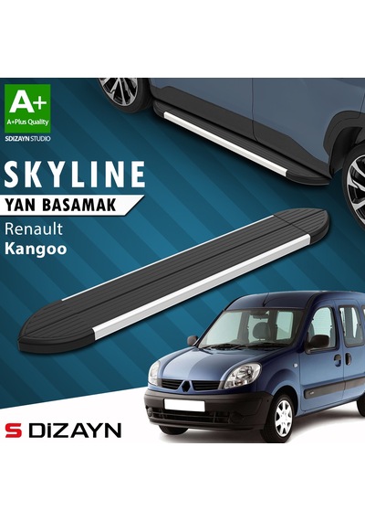S-dizayn Renault Kangoo Skyline Aluminyum Yan Basamak 183 Cm 1998-2007 A+ Kalite