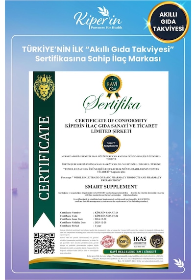 Kiper'in Magnezyum Multi 5X Çoklu Magnezyum Akıllı Gıda Takviyesi 60 Kapsül