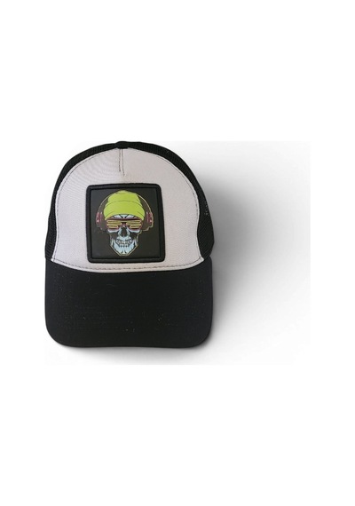 Hedea Cyber Skull Kulaklıklı Kuru Kafa Baskılı Fileli Beyzbol Şapka Çok Renkli