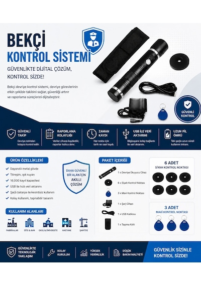 Bekçi Devriye Kontrol Sistemi Set