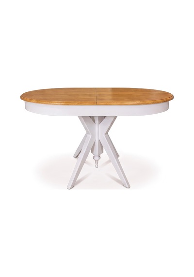 Vintera Açılır Oval Ahşap Mutfak Masası 80x120 Natural-beyaz