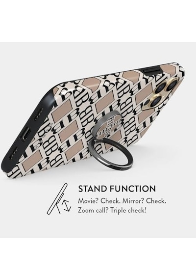Burga Printable Ring Holder, Monogram Açık Gri
