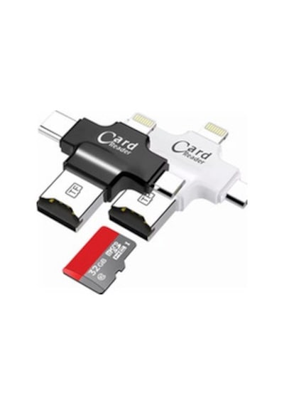 Reader Uyumlu iOS Android Type-C Usb SD Card 4in1 Dönüştürücü