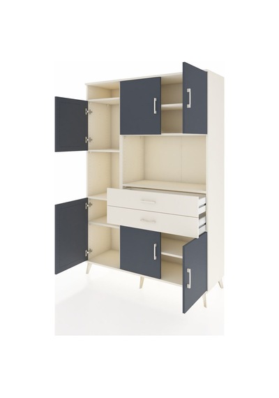 Hyperion Dolap 8 Raflı 2 Çekmeceli 6 Kapaklı 132x44x195 Aytaşı-antrasit/aytaşı Antrasıt/aytası Hyperion Dolap 8 Raflı 2 Çekmeceli 6 Kapaklı 132x44x195 Aytaşı-antrasit/aytaşı Antrasıt/aytası