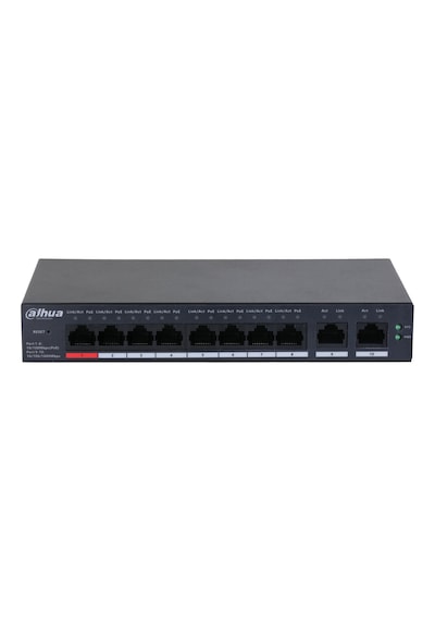 Dahua Cs4010-8et-110, 8 Port, Megabit, Poe 110w, 2 Port Uplink, Cloud Yönetilebilir, Switch