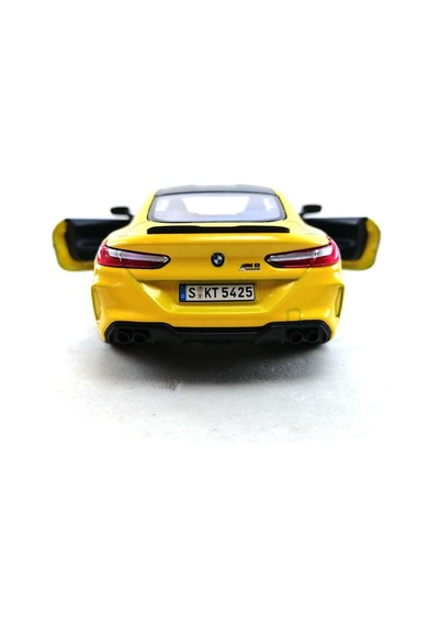 Kinsmart Bmw M8 Competition Coupe 1:38 Sarı Çek Bırak Model Araba