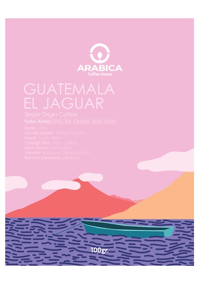 Arabica Coffee House Guatemala El Jaguar Öğütülmüş Kahve Taze Kavrulmuş Çekirdek V60 100 G
