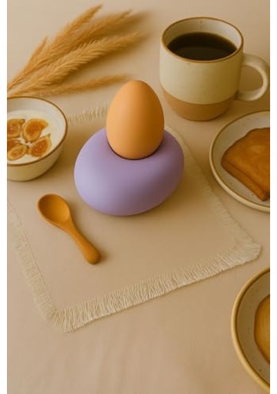 Demcey Home Yumurta Sunum Tabağı Yumurtalık Stand Mor Çok Renkli
