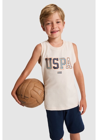 U.S. Polo Assn. Erkek Çocuk Bej Pijama Takım 50328629-vr011