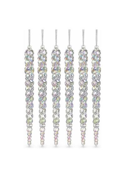 Yılbaşı Ağacı Süsü Buz Sarkıtı 17 Cm 6lı Diğer