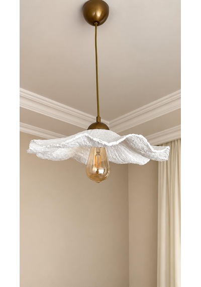 Lioraa Lighting Aria 45 Cm Sarkıt Avize Kırık Beyaz