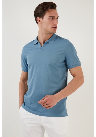 Buratti Erkek Polo T Shirt 5902141 MAVİ Mavi